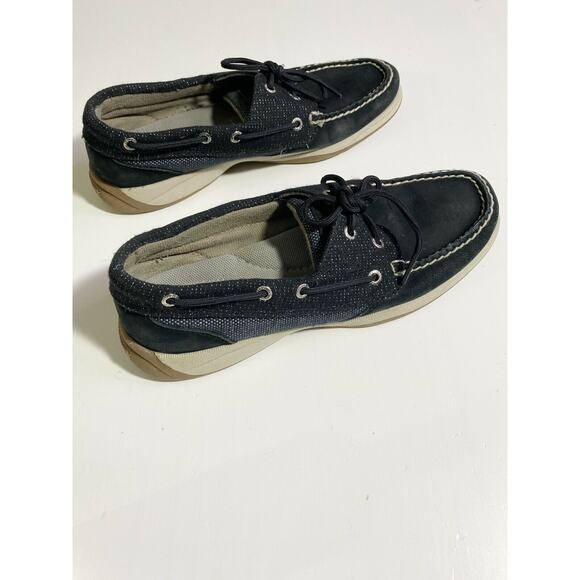 black sperrys top siders classic non slip boat shoes - Picture 7 of 10
